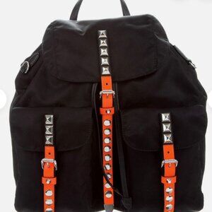 NWT! $ 1750  Prada Studded Tessuto Nylon Backpack